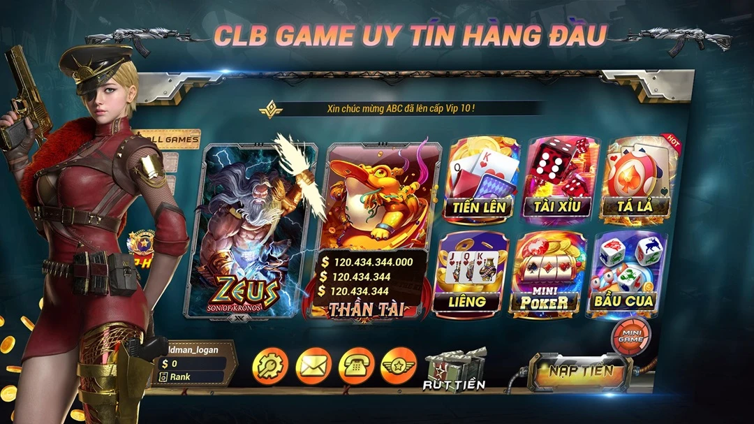 BK8 sở hữu nhiều phiên bản game bầu cua hiện đại và độc lạ